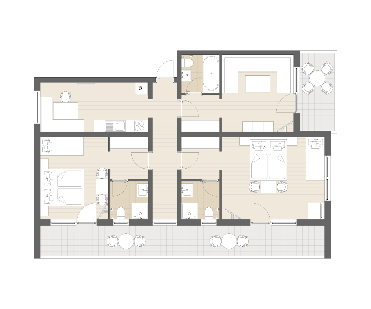 Floor plan typ B Floor plan typ B
